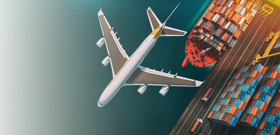 واردات کالا از دبی، هواپیما، کشتی دارای کانتینر